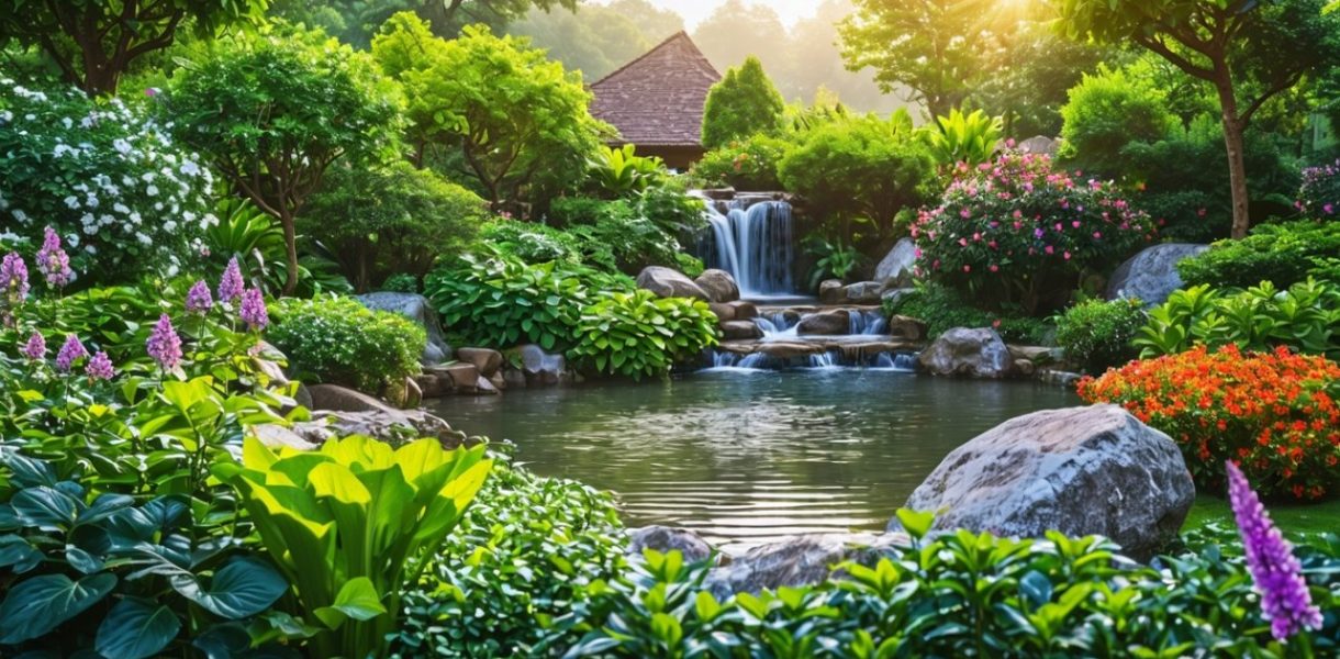 Imaginez un jardin où l'eau de pluie est non seulement récupérée mais aussi purifiée grâce à des plantes